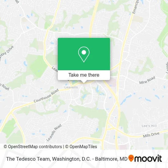 The Tedesco Team map