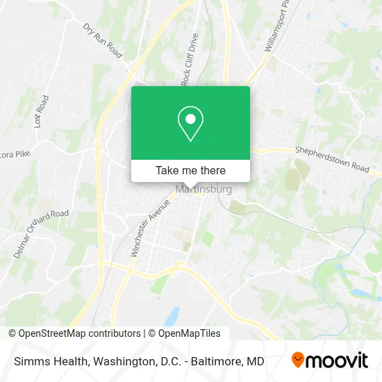 Simms Health map