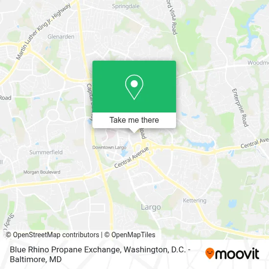 Blue Rhino Propane Exchange map