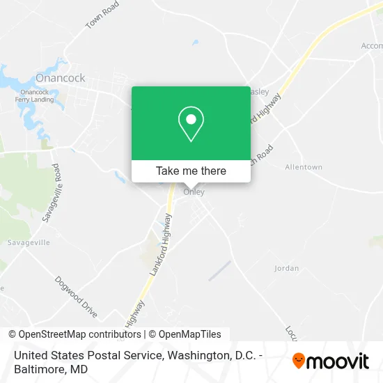 United States Postal Service map