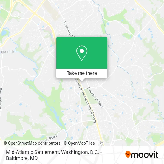 Mid-Atlantic Settlement map