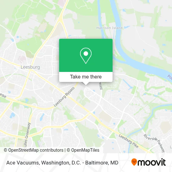 Ace Vacuums map