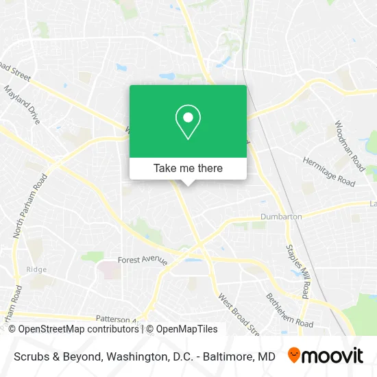 Scrubs & Beyond map