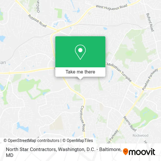 North Star Contractors map