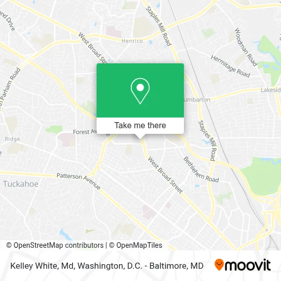 Kelley White, Md map