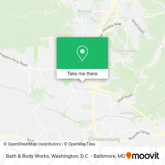 Bath & Body Works map