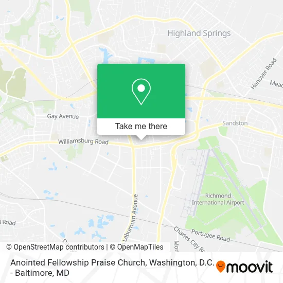 Anointed Fellowship Praise Church map