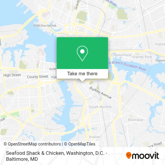 Seafood Shack & Chicken map