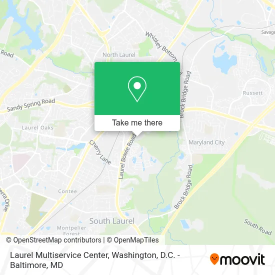 Laurel Multiservice Center map