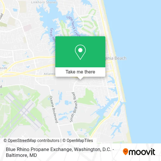 Blue Rhino Propane Exchange map