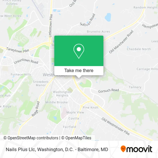 Nails Plus Llc map