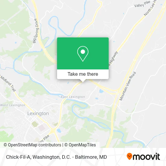 Chick-Fil-A map