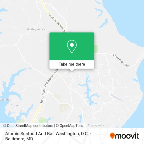 Atomic Seafood And Bar map