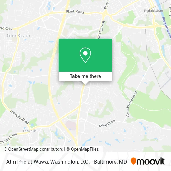 Atm Pnc at Wawa map