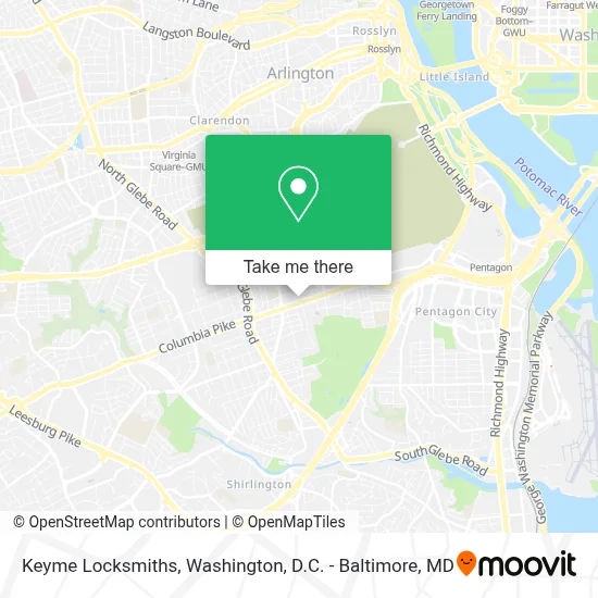 Keyme Locksmiths map