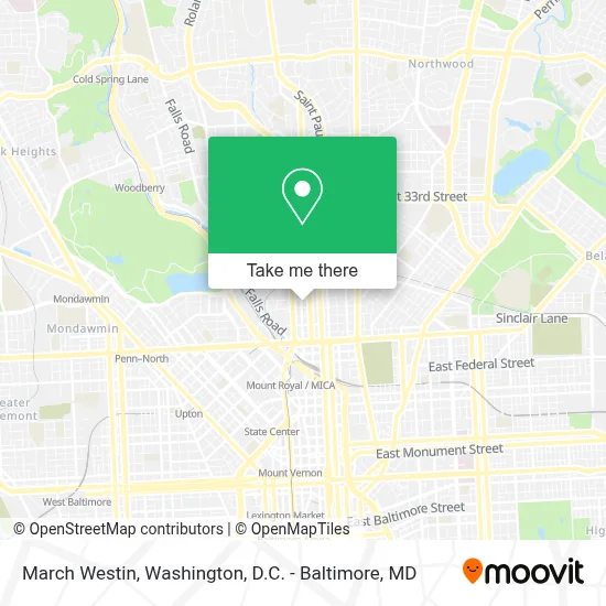 March Westin map