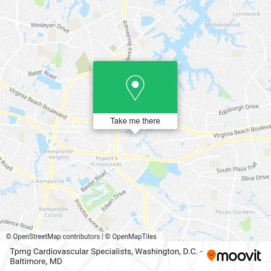 Tpmg Cardiovascular Specialists map