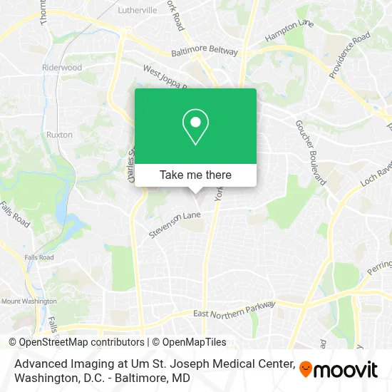 Advanced Imaging at Um St. Joseph Medical Center map
