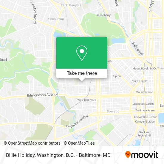 Billie Holiday map