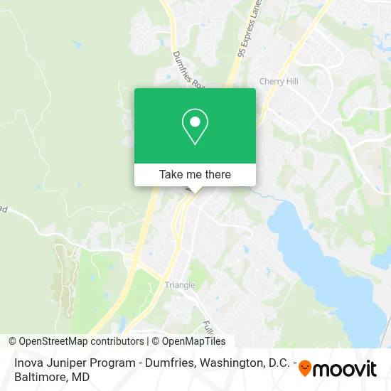 Inova Juniper Program - Dumfries map