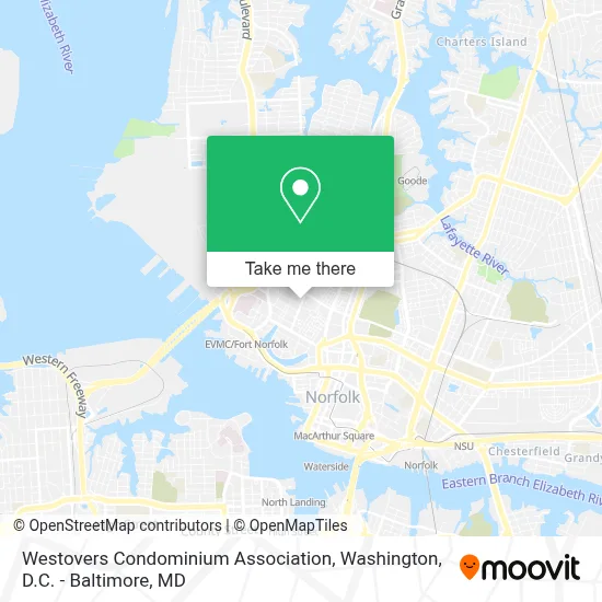 Westovers Condominium Association map