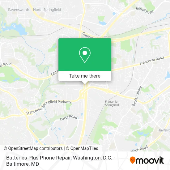 Batteries Plus Phone Repair map
