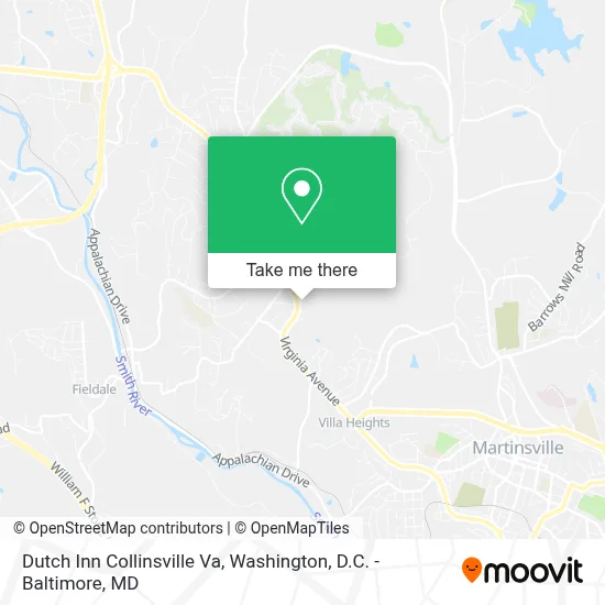 Dutch Inn Collinsville Va map