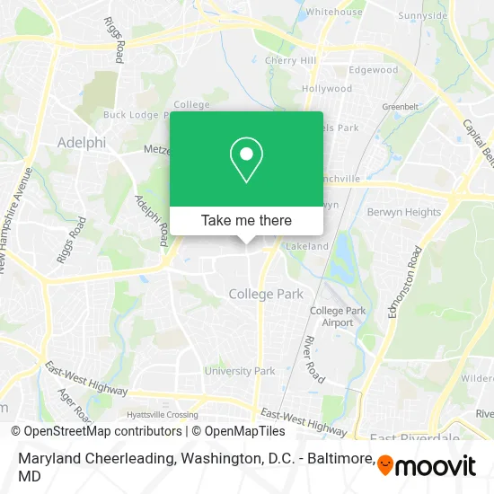 Maryland Cheerleading map