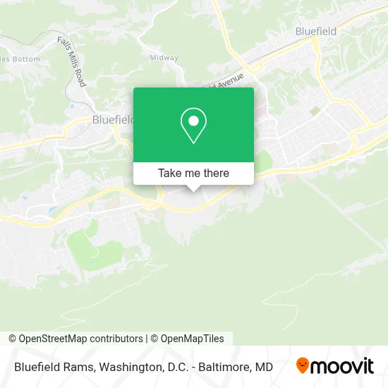 Bluefield Rams map