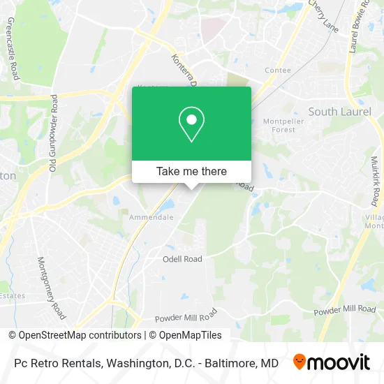 Pc Retro Rentals map