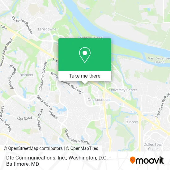Dtc Communications, Inc. map