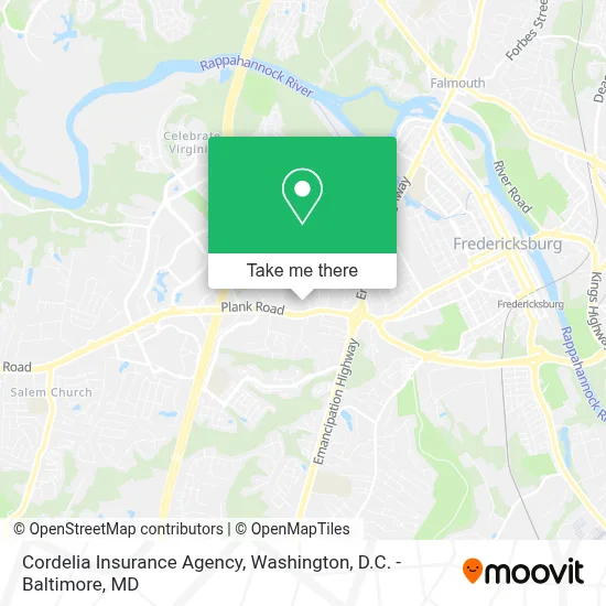 Cordelia Insurance Agency map
