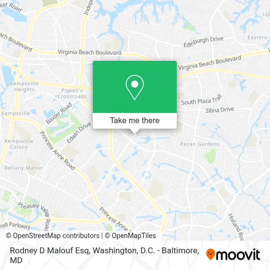 Rodney D Malouf Esq map