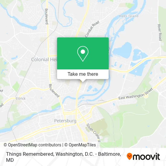Things Remembered map