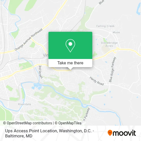 Ups Access Point Location map