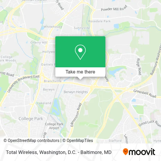 Total Wireless map