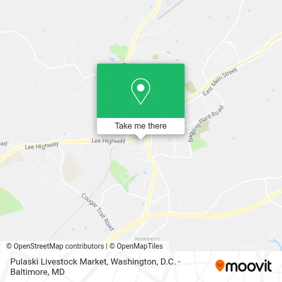 Pulaski Livestock Market map