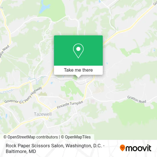 Rock Paper Scissors Salon map