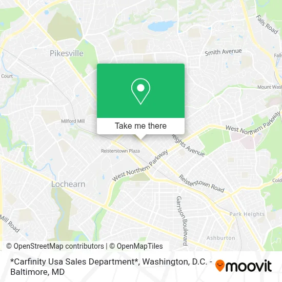 *Carfinity Usa Sales Department* map