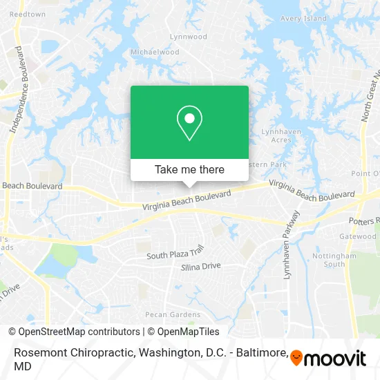 Rosemont Chiropractic map