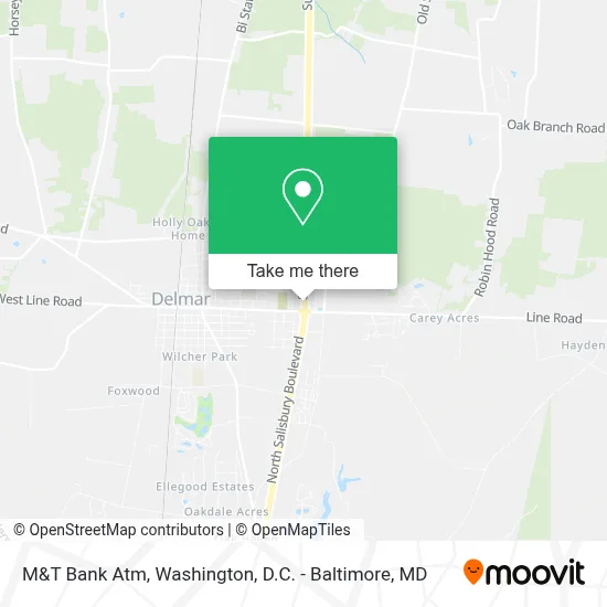 M&T Bank Atm map