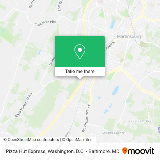 Pizza Hut Express map
