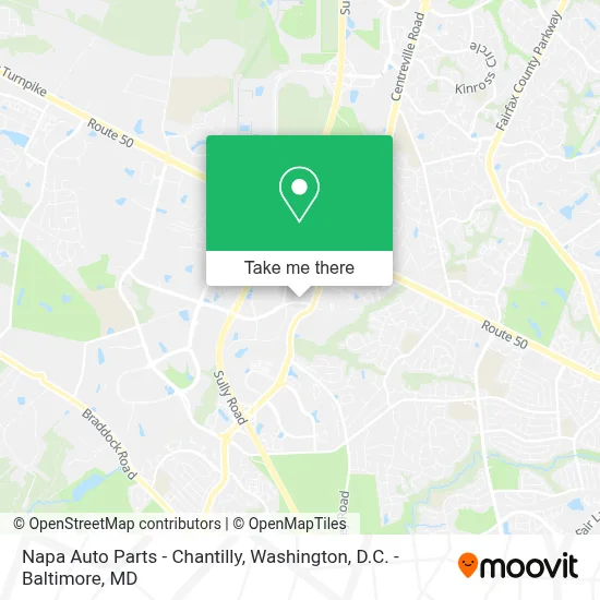Napa Auto Parts - Chantilly map