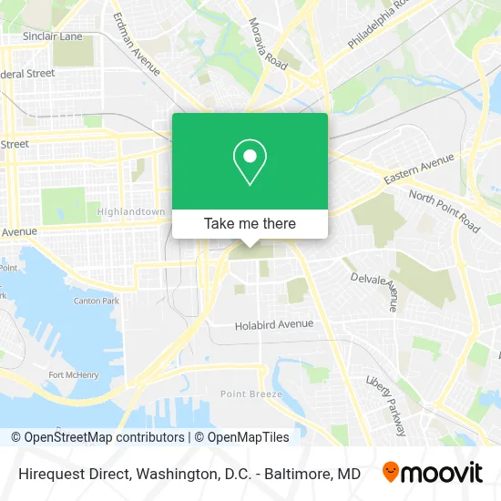 Hirequest Direct map