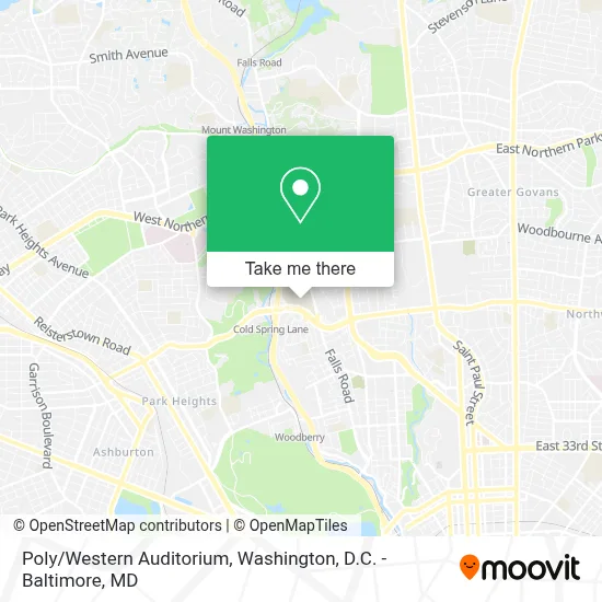 Poly/Western Auditorium map