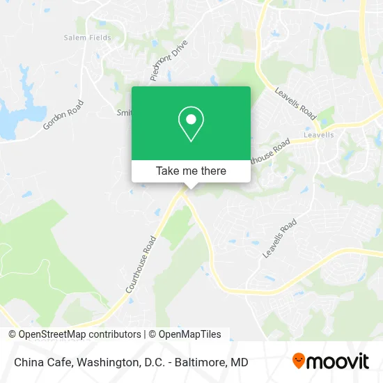 China Cafe map