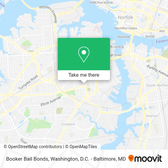 Booker Bail Bonds map