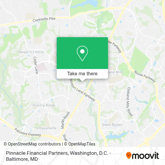 Pinnacle Financial Partners map