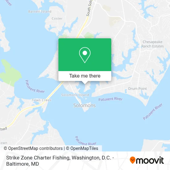 Strike Zone Charter Fishing map