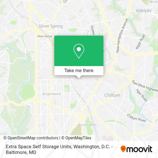 Extra Space Self Storage Units map